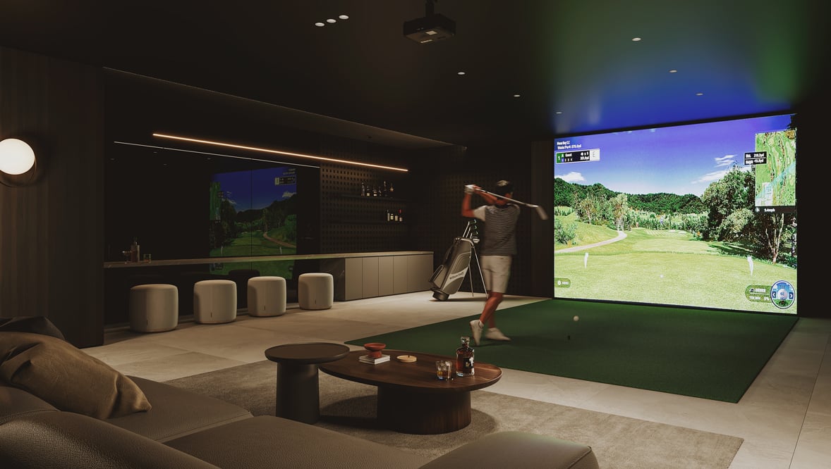Bioma golf simulator lounge