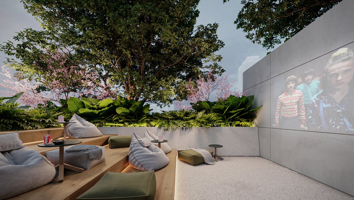 Bioma outdoor cinema amenity
